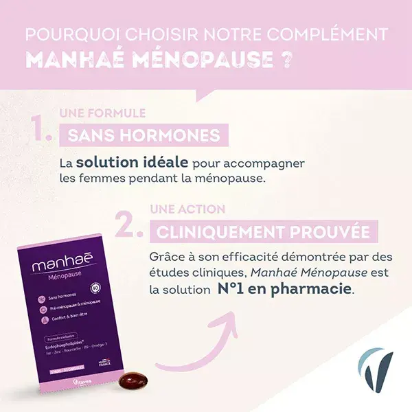 Manhaé Menopausa - Ácido Fólico, Ômega 3 - 90 cápsulas - 3 meses