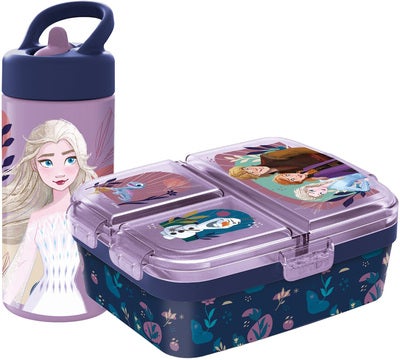 Disney Frozen Matboks og Flaske, Lilla