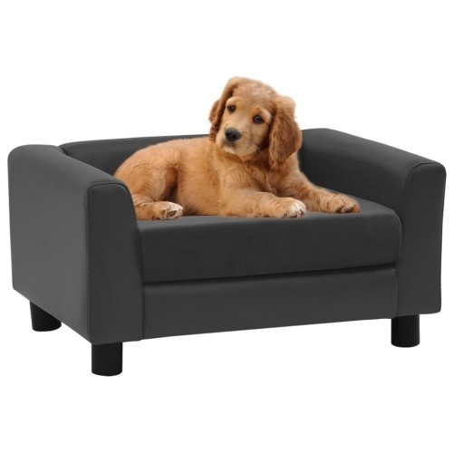 Sofá retangular cinza para cães Vidaxl