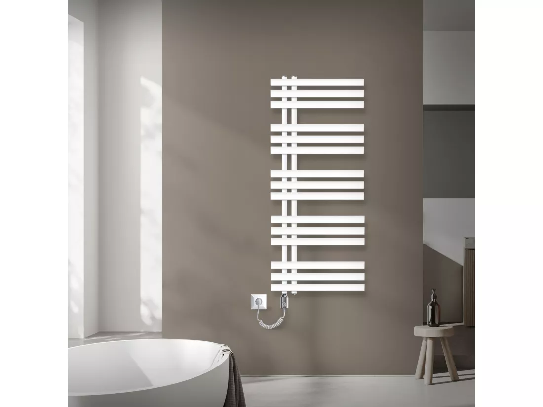 Radiateur Design Radiateur Sèche Serviette Porte Serviette Mural 500 x 1200 Blanc