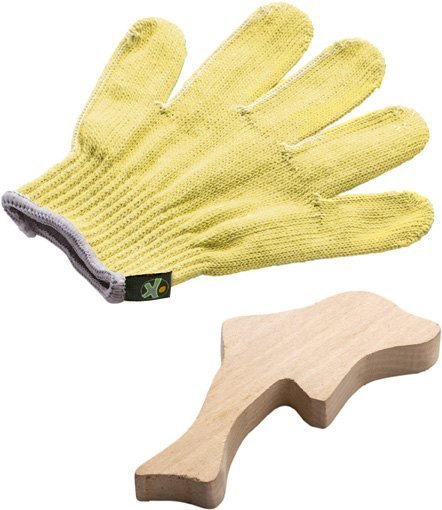 Schnitzhandschuh-Set TEKids 2-teilig in bunt