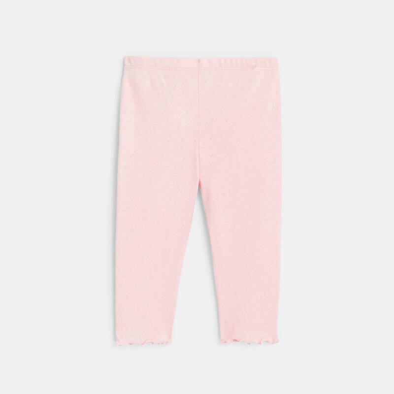Robe molleton imprimé fruits et legging blanche naissance Blanc