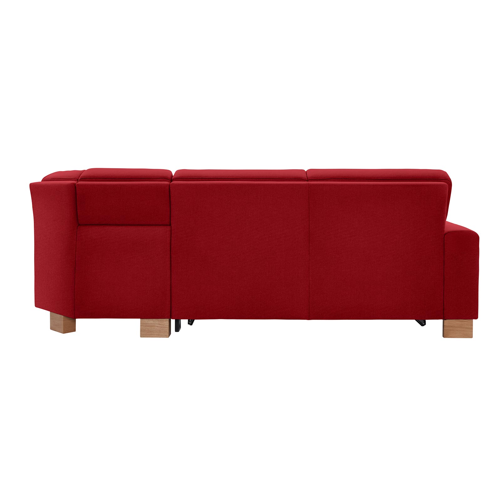 polsterpower Ecksofa - Miro bordeaux - Basismodell - Ottomane rechts