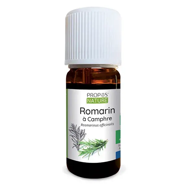 Óleo Essencial de Alecrim e Cânfora Orgânico para Aromaterapia Propos' Nature 10ml