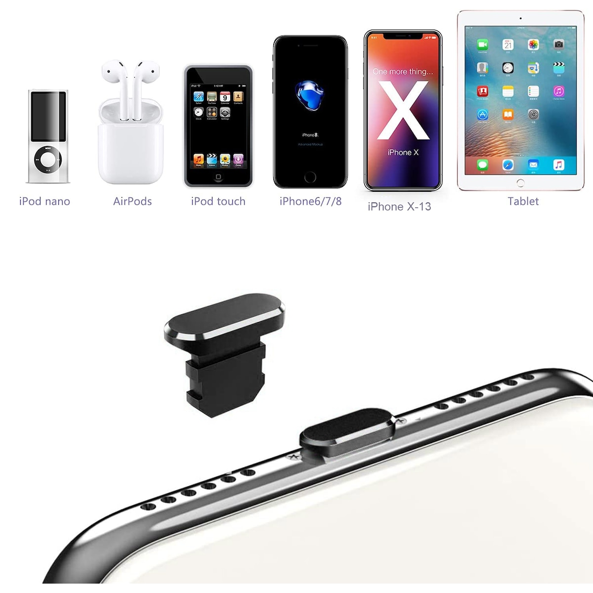 Beskyttelsesdeksel for iPhone Støvtett plugg