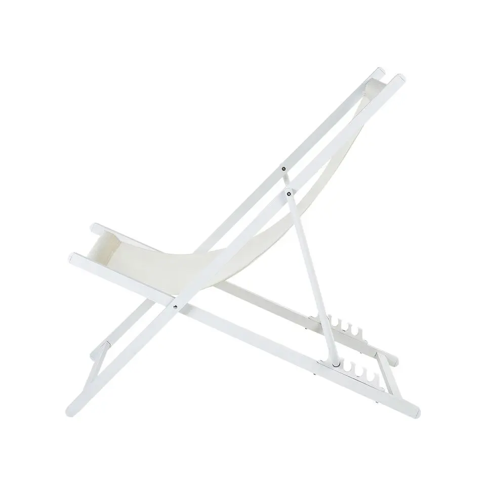 LOCRI II - Strandstoel - Wit/Beige - Polyester