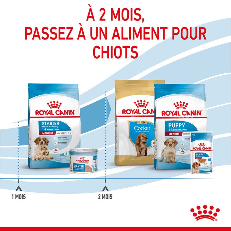 Royal Canin Medium Starter Mother & Babydog à prix discount sur bitiba.fr