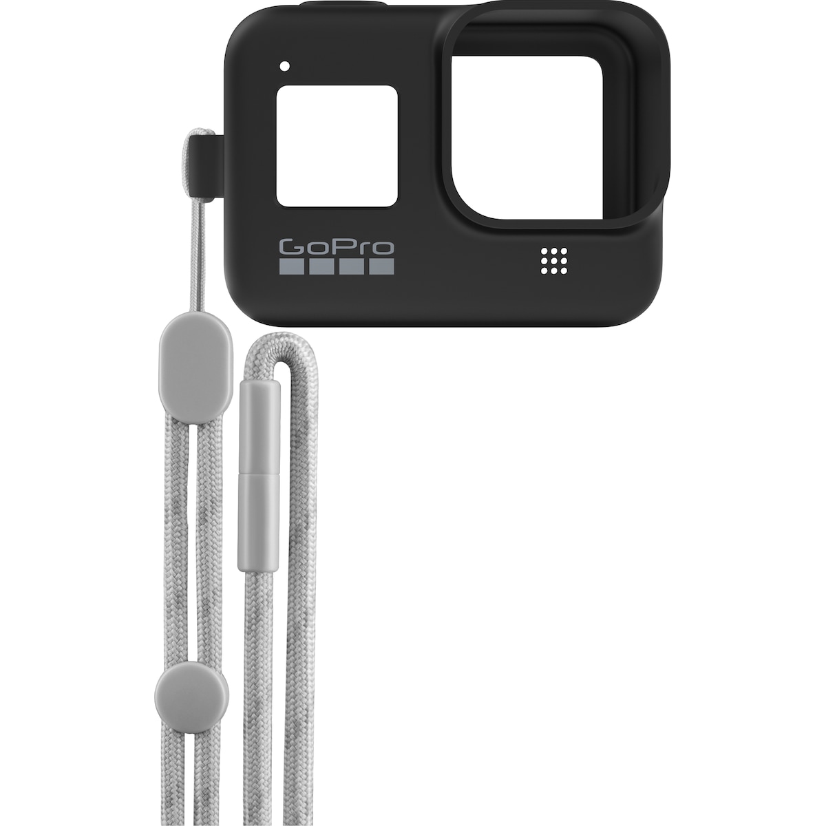 GoPro silikondeksel + halssnor (sort)