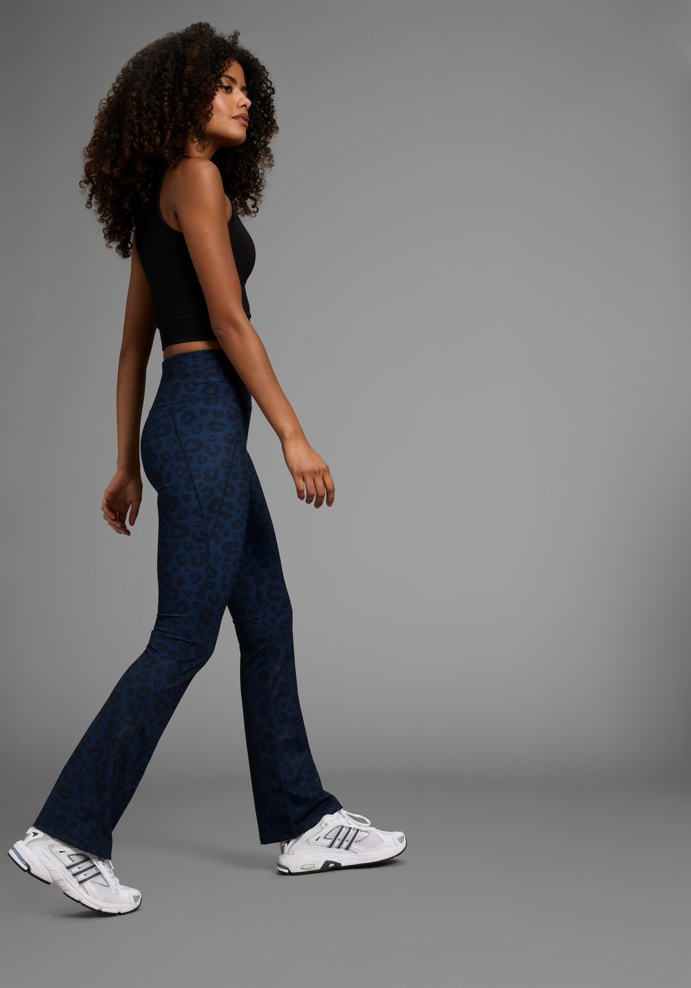 FAYN SPORTS Leggings  Reflektor Logo-Print