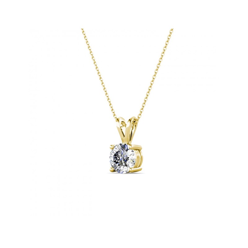 Pendentif Vernice Stone - Doré et Cristal