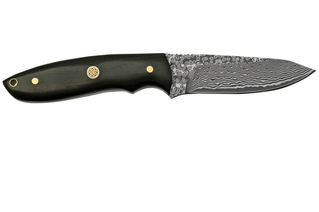 Böker Magnum Vernery 02SC018DAM, Damast Ebony, vaststaand mes