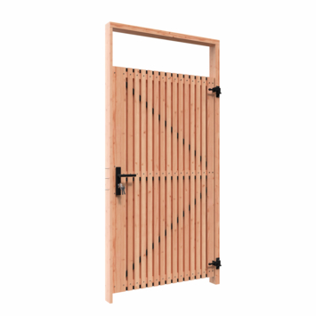 Tuindeur pakket Andalusië verticaal douglas hout 180 x 99 cm