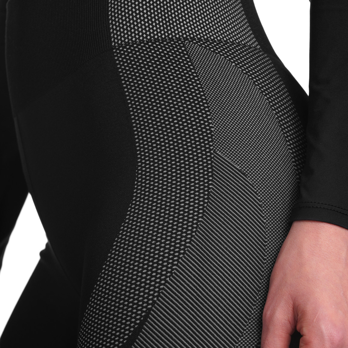 Gina Sports Damen Sport-Radler mit breitem Taillenbund schwarz