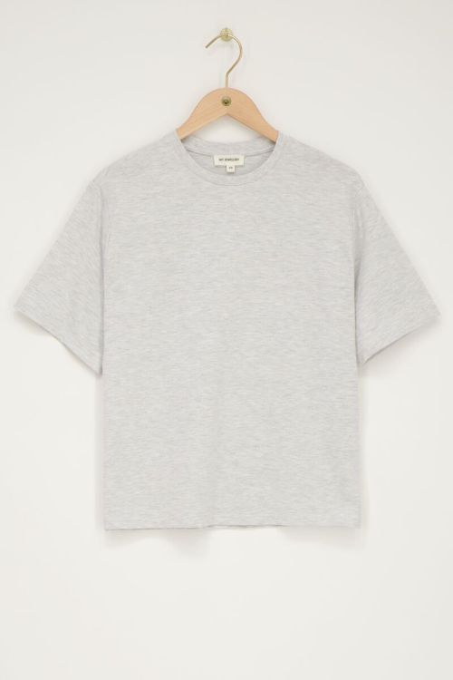 Lichtgrijs t-shirt oversized