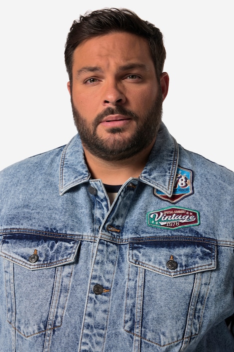 John F. Gee Jeansjacke, Cordkragen, 4 Taschen, bis 8 XL