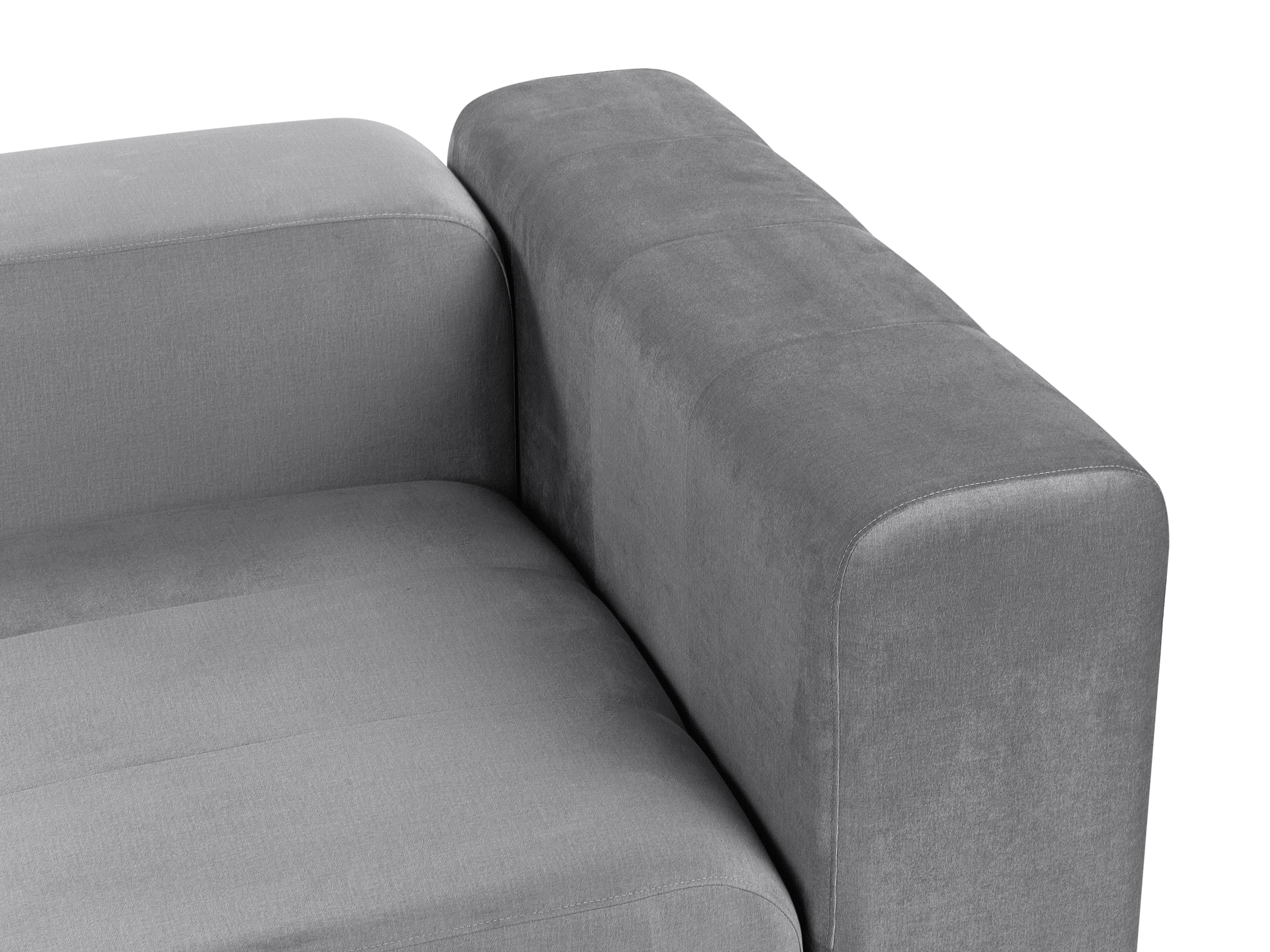 Modulaire bank 2-zits FALSTERBO Fluweel Grijs