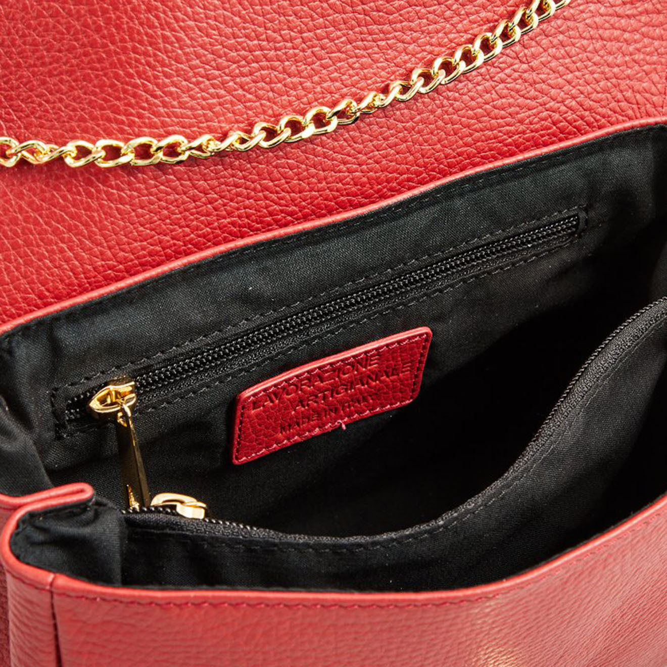 Christian Laurier Sac bandoulière en Cuir Celin bordeaux - 24x16x10 cm