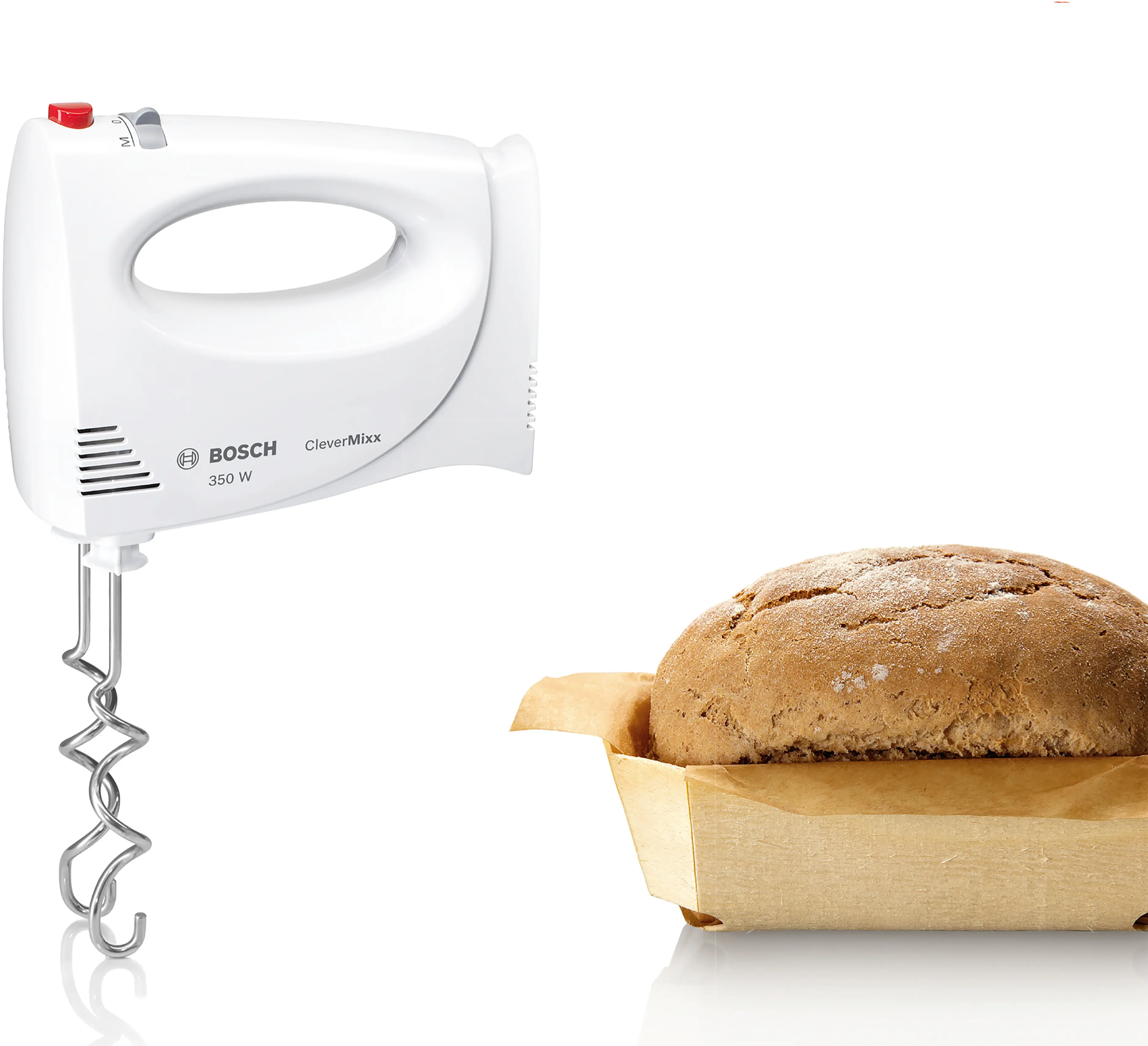 Handmixer CleverMixx 350 W Wit, rood MFQ3030