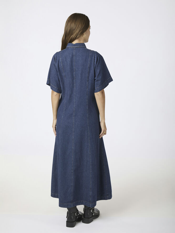 Neo Noir Balli Denim Dress Dark blue