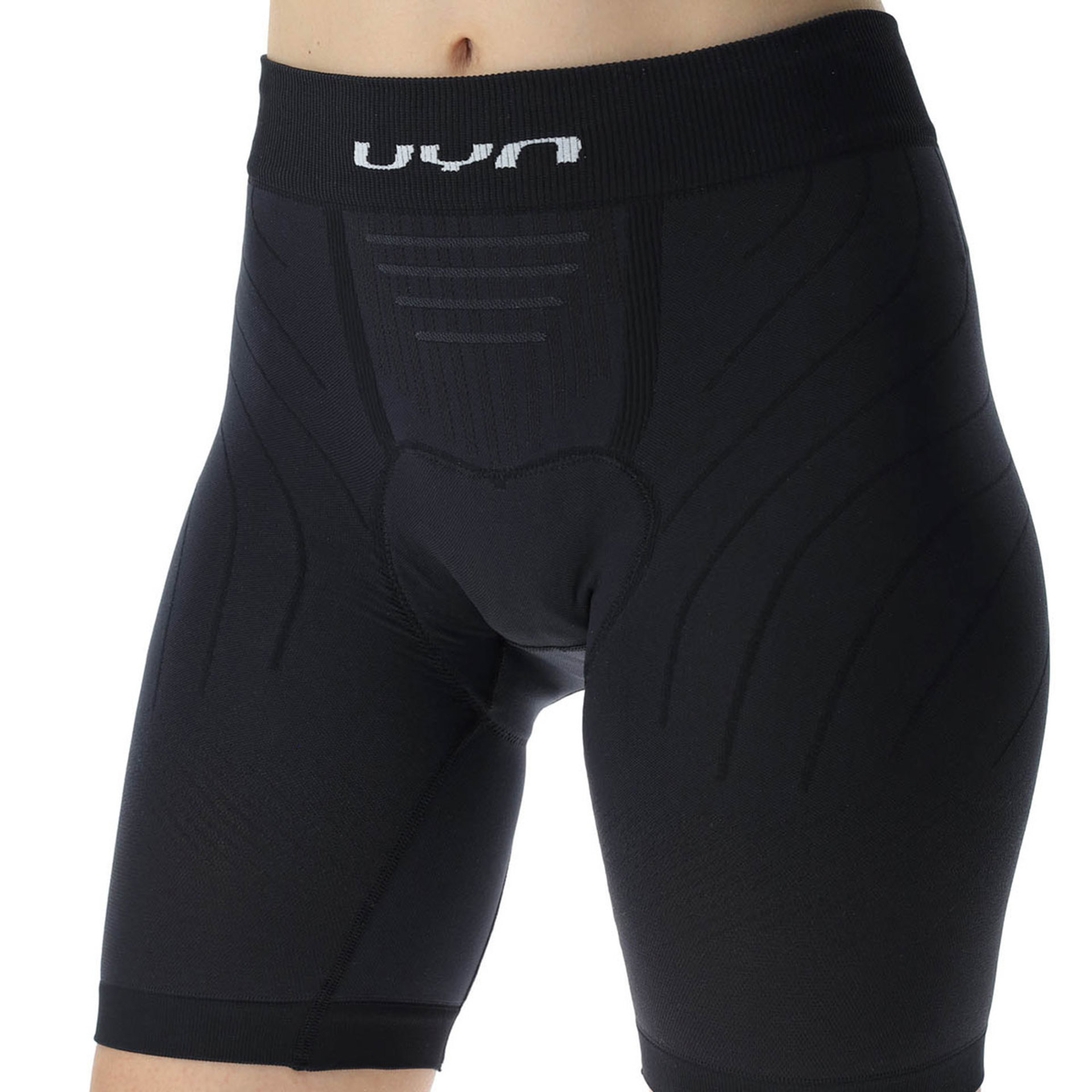 UYN Motyon Allroad UW Fietsonderbroek met Zeem Zwart/Wit Dames