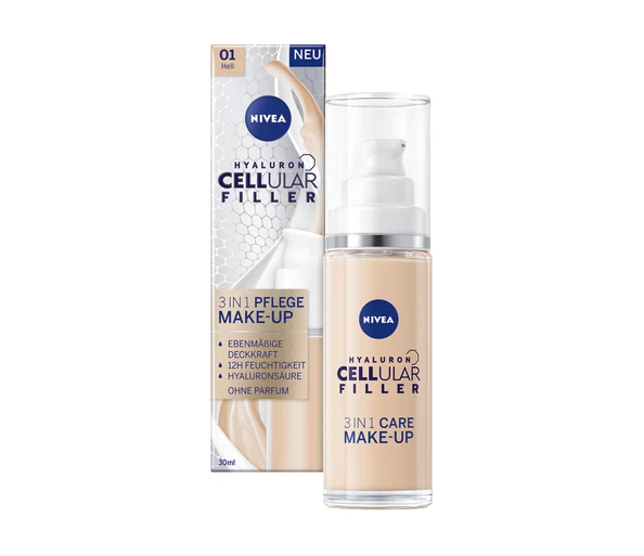 Nivea Cellular Filler 3IN1 Pflege Make-Up01 Hell