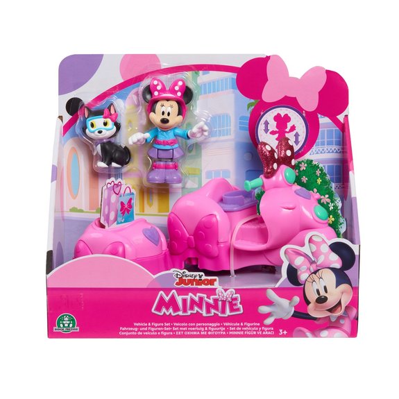 Minnie - Véhicule & Figurine 7,5 cm articulée