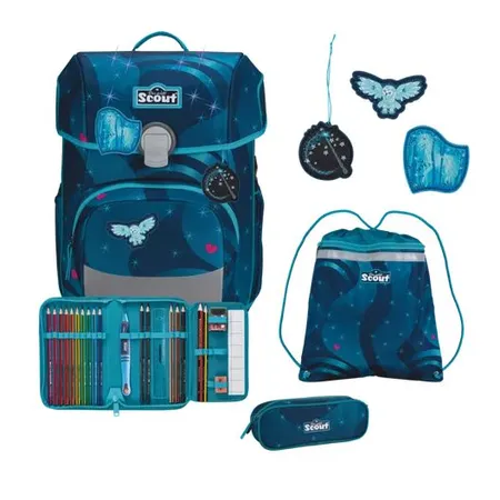 Scout Schulranzen-Set Neo Exklusiv LED Heaven