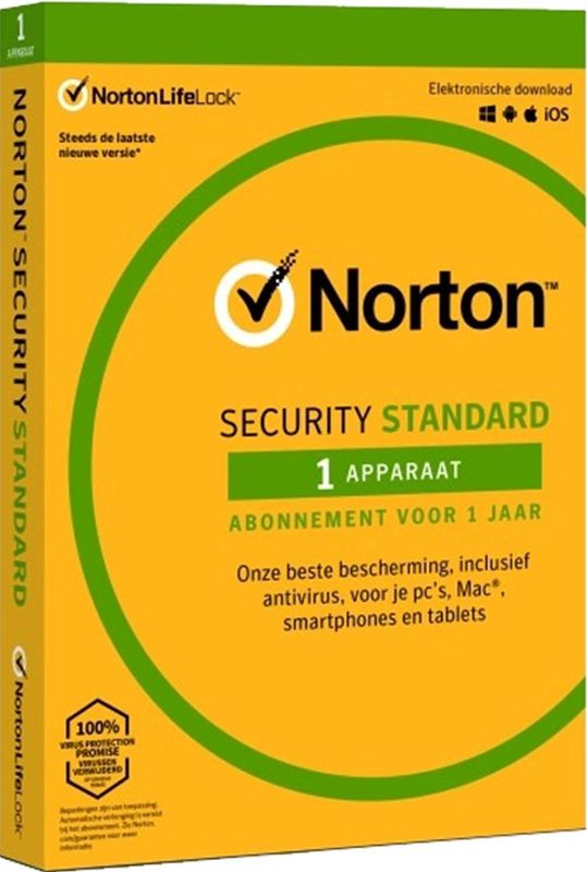 Norton Security Standard | jaarlicentie | voor 1 apparaat | allernieuwste updates inclusief