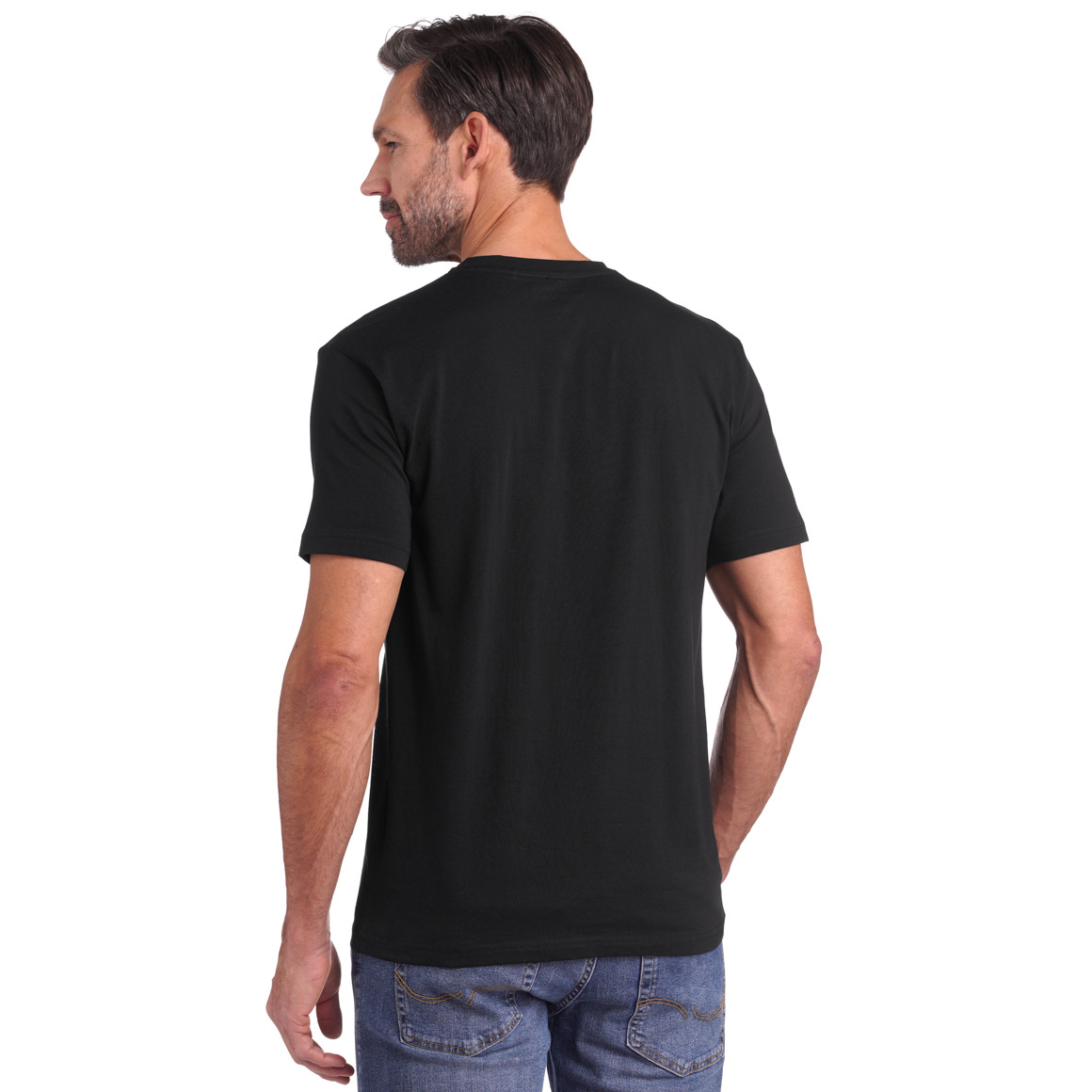 VanVaan Herren T-Shirt mit V-Ausschnitt schwarz