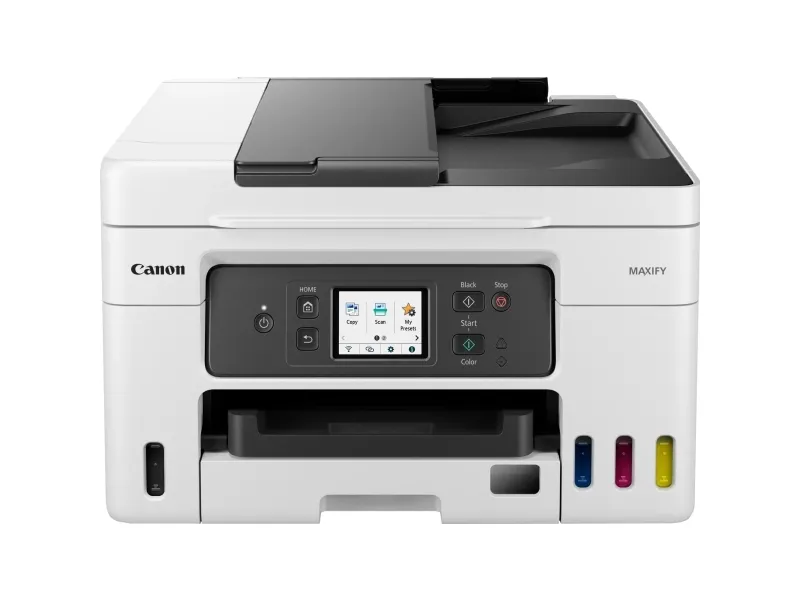 Canon MAXIFY GX4050 - Multifunktionsprinter - farve - blækprinter - kan genopfyldes - Legal (216 x 356 mm) (original) - A4/Legal (medie) - op til 18 ipm (udskriver) - 350 ark - 33.6 Kbps - USB 2.0, Wi-Fi(ac), LAN