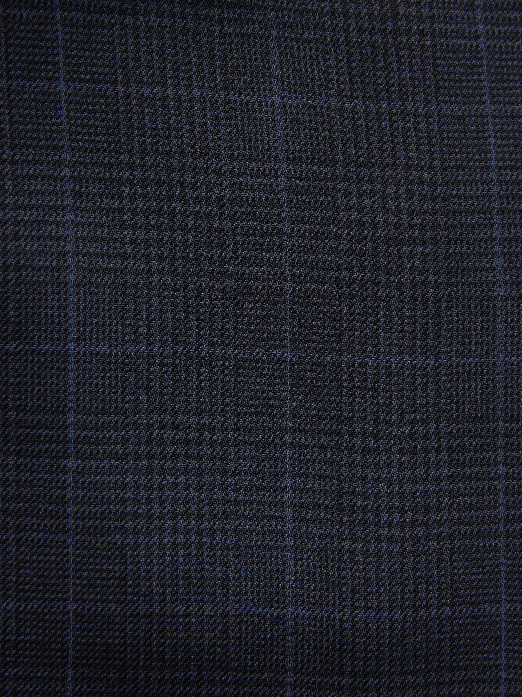 Donkerblauw - Prince of Wales geruit kostuum: colbert
