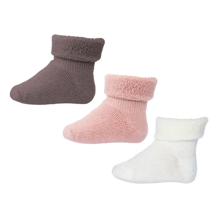 Mp Denmark Set de 3 paires de chaussettes en laine | Violet