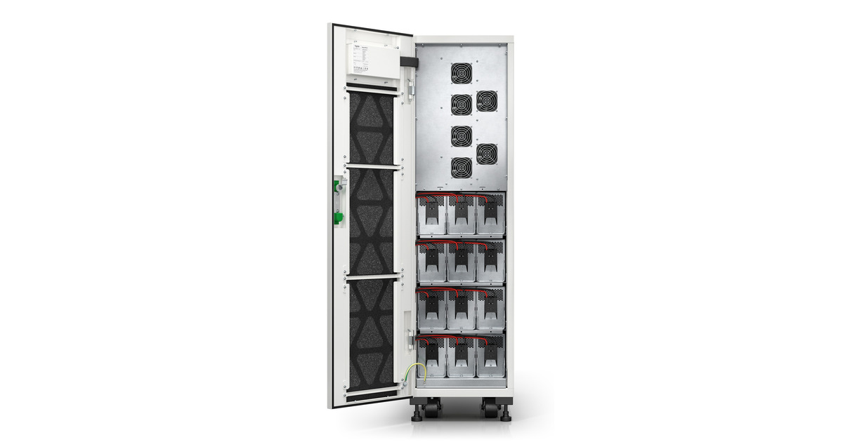 APCEasy UPS 3S 20 kVA 400 V 3:3 voor interne batterijen ups  (Wit, 20 kW, E3SUPS20KHB)