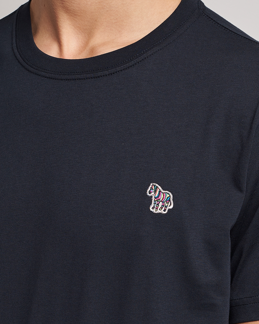 PS Paul Smith Organic Cotton Zebra T-Shirt Navy