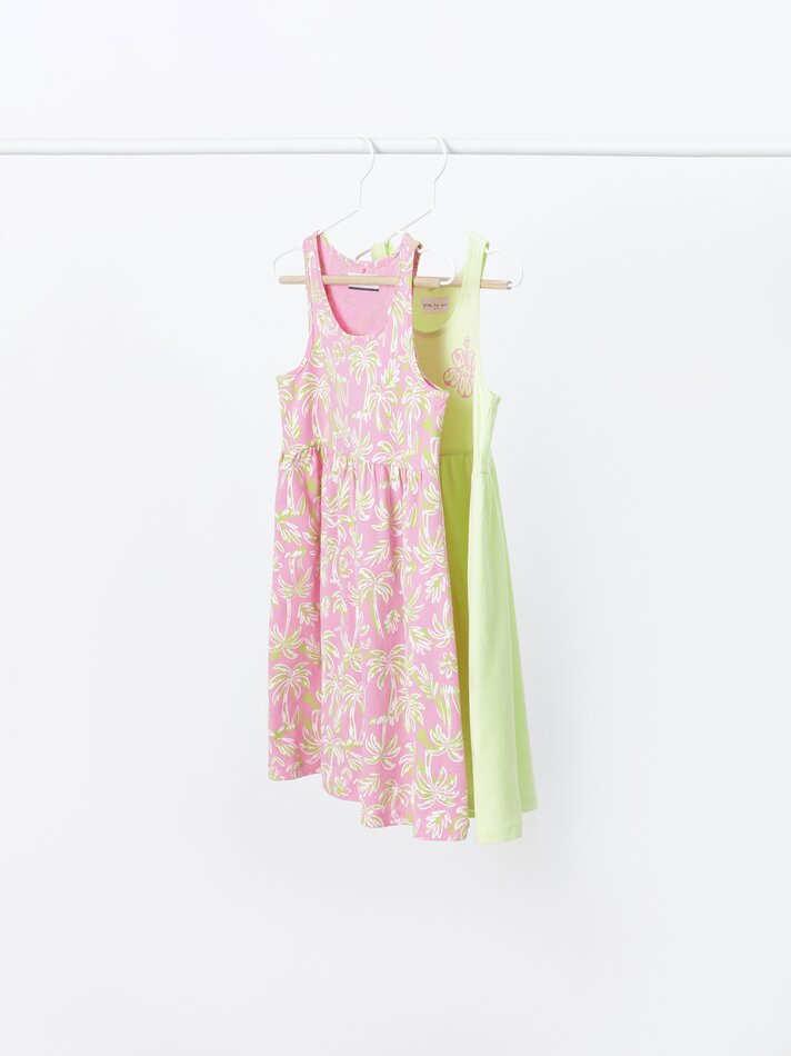 Conjunto com 2 vestidos estampados - Lima Claro