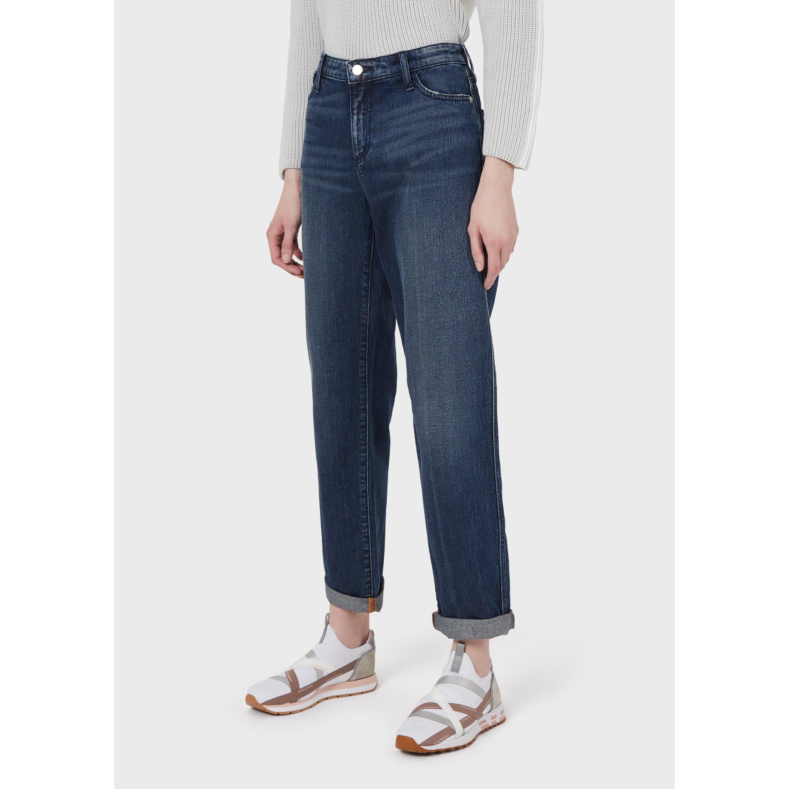 Emporio Armani Straight Cropped Jeans
