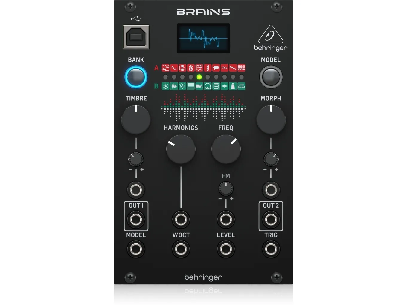 Behringer BRAINS, Digital synthesizer, 16 Bit, Sort, OLED, DC, 12 V