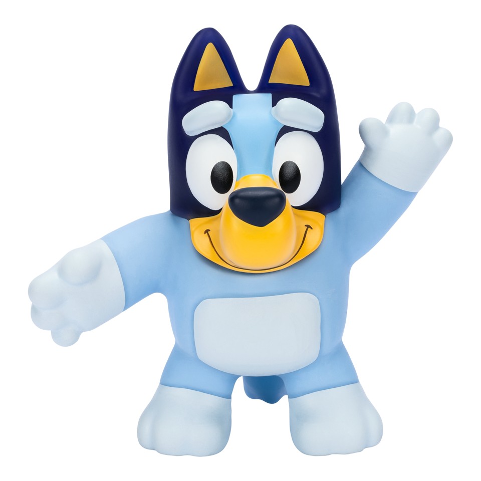 Strækbare Bluey og Bingo figurer