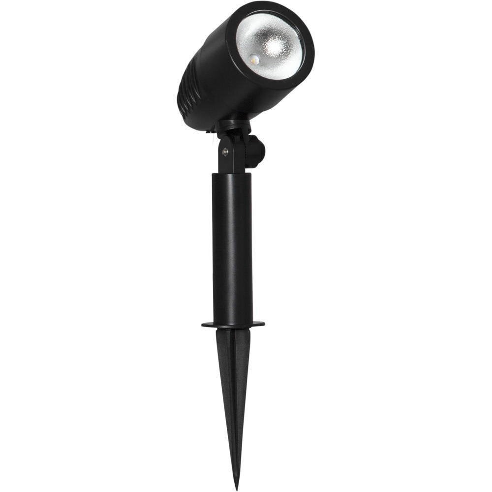 LED Solar Grondspot in Zwart 3x 0,03W 225lm IP44 met Schemersensor