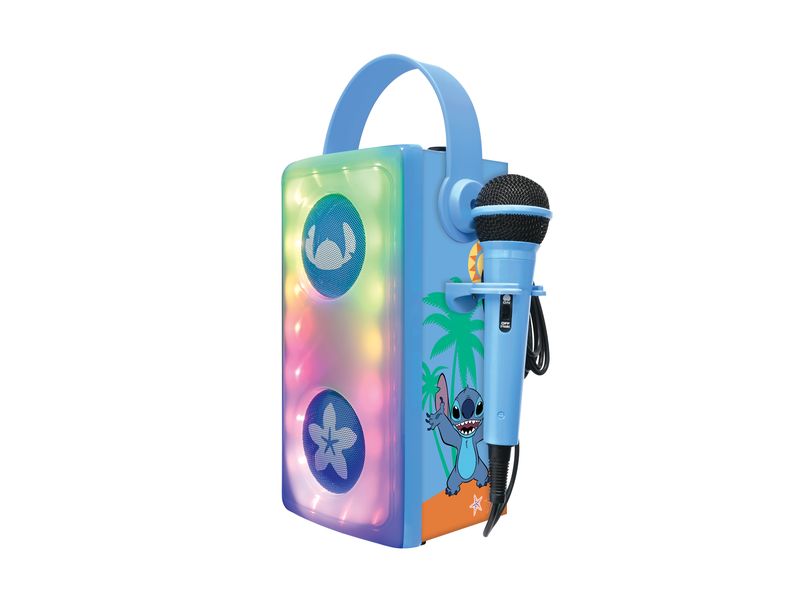 Lexibook Bluetooth-Lautsprecher Luminous Stitch mit Mikrofo Leuchtender Bluetooth-Lautsprecher mit Stitch-Mikrofon