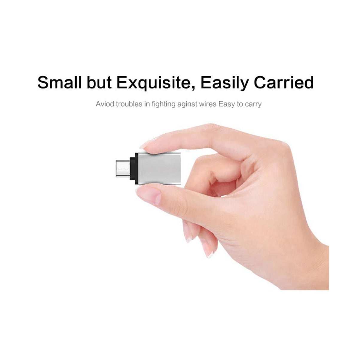 Superrask adapter USB C til USB 3.0 sølv