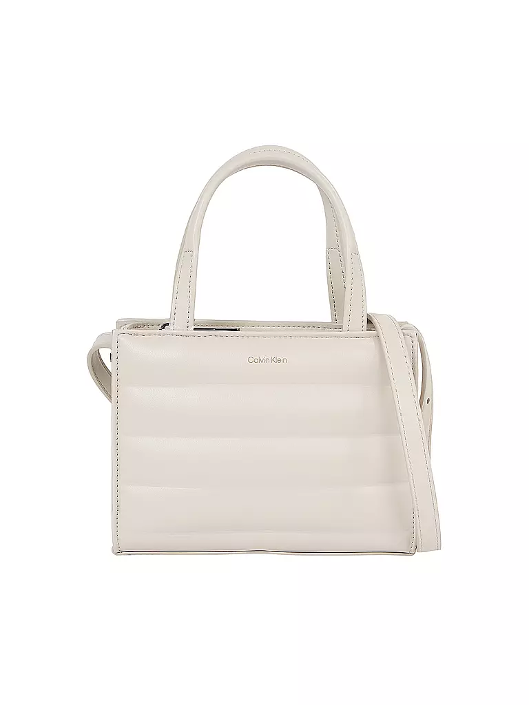 CALVIN KLEIN Tasche - Mini Tote Bag QUILT  creme