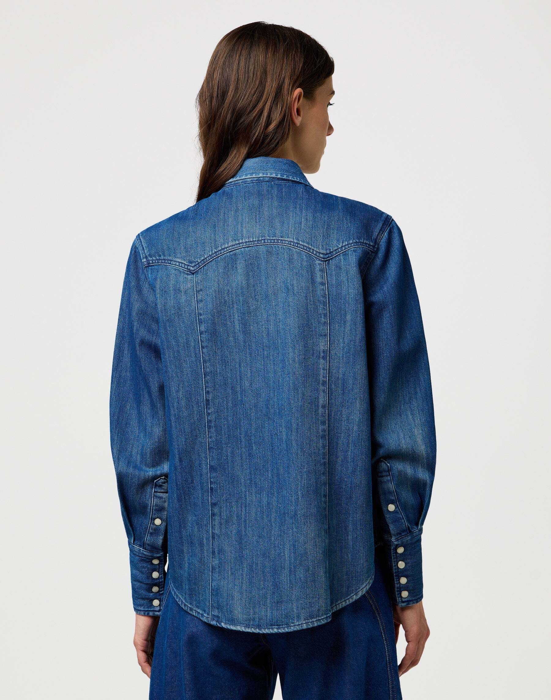 Wrangler Jeansbluse »WRANGLER Jeanshemd Yoke Denim Shirt«