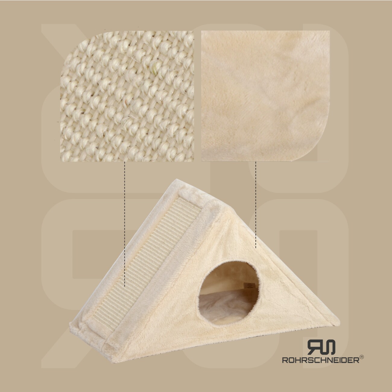Rohrschneider ® Kratzpyramide + 2 Extra Spielbälle