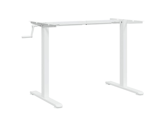 VIDAXL - Cadre de bureau debout blanc (94-135)x60x(70-114) cm acier