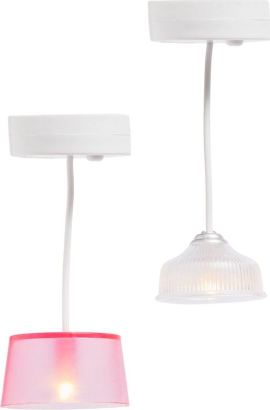 LUNDBY - DIY Poppenhuisverlichtingsset - Roze - 2 Lampen