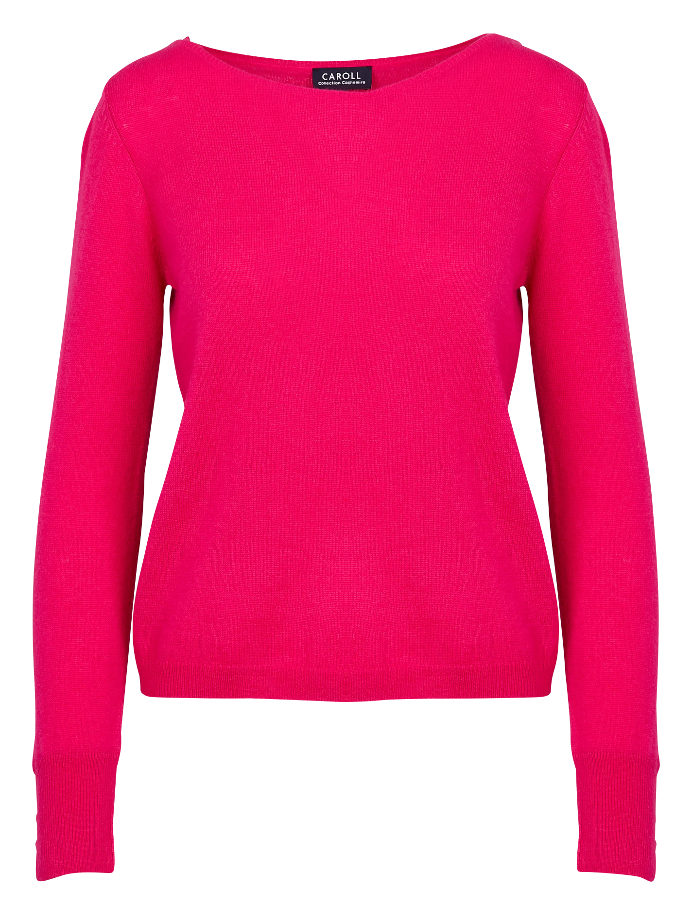 MZOAN - Pull droit col bateau en cachemire | Rose