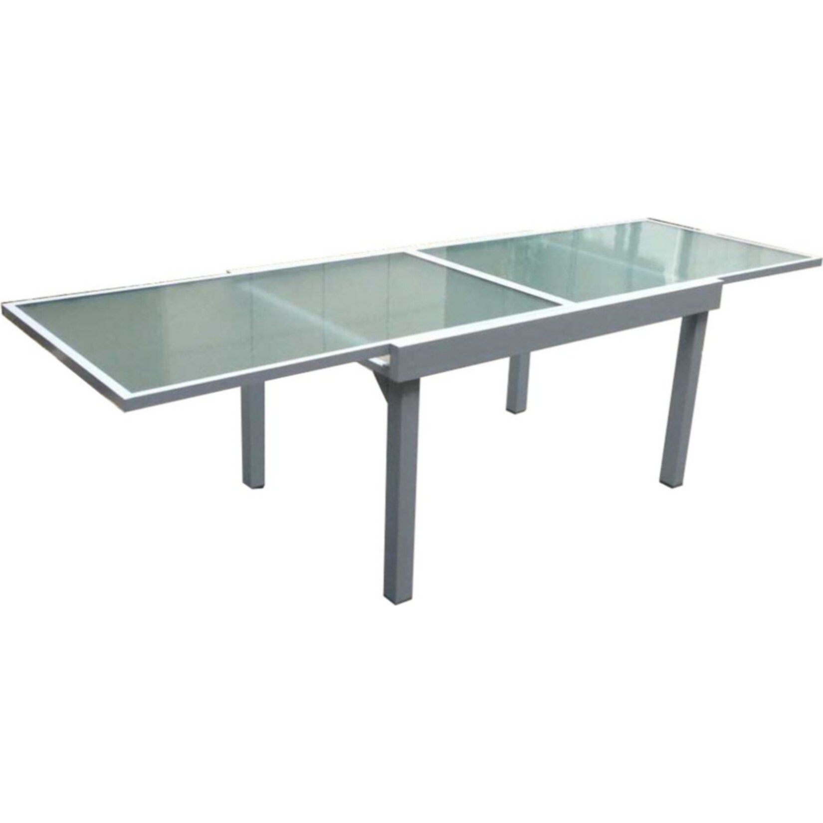 Garden Pleasure Ausziehtisch 135/270x90 Garten Terrasse Alu Glas Tisch Esstisch