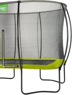 EXIT Silhouette Trampoline inkl. Sikkerhetsnett 214x305 cm, Grønn