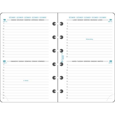 Exacompta Exatime 14 - Recharge pour organiseur - 2 jours par page - 8,1 x 12,6 cm